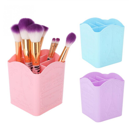 

4 Cells Nail Tools Storage Box Organizer Dotting Pen Nail Art Brush Holder Makeup Brushes Display Shelf