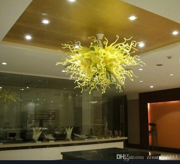 

100% Handmade Blown Murano Glass Chandelier Light Ceiling Decorative Fancy Glass Lighting Chihuly Style Modern Art Deco Glass Chandelier