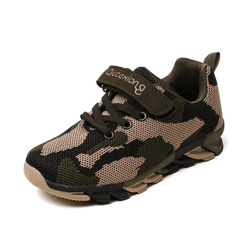 Chaussures d'enfant pour garçon 2019 Nouveaux enfants Sneakers Sport Mesh Sport Respirant Fashion Print Petit garçon Chaussure 3 4 5 6 7 8 9 10 1