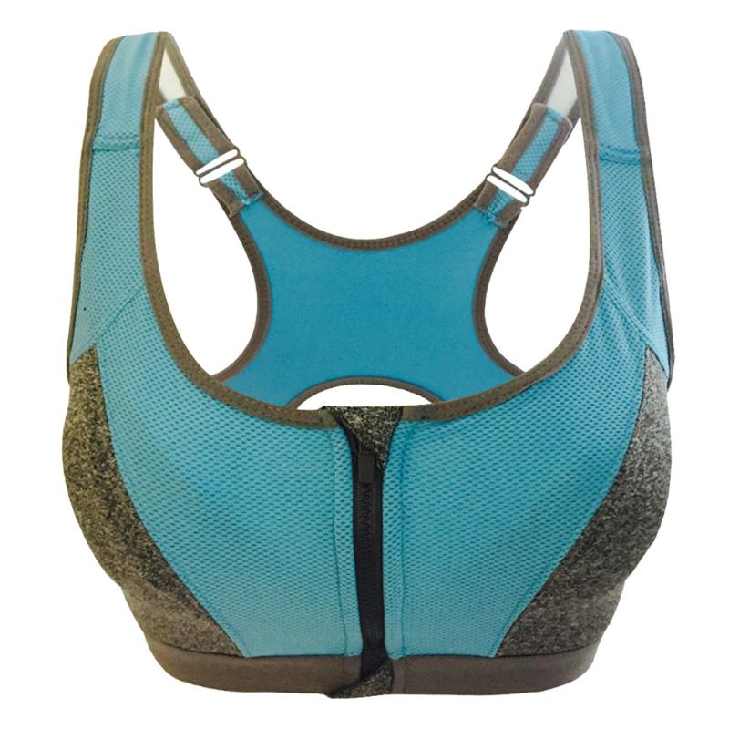 

Sports Bra Seamless Zippers Bras Permeable Honeycomb Nets Quakeproof Underwear Sujetador Deportivo Mujer, Ht