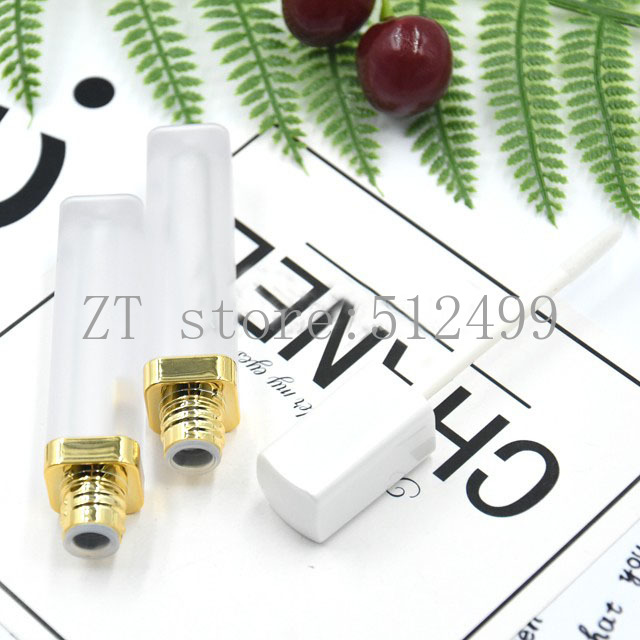 

4ML 10/30/50pcs Frosted Plastic Lip Gloss Bottle with White Cap,Beauty Professional Empty Makeup Liquid Lipstick Matte Container