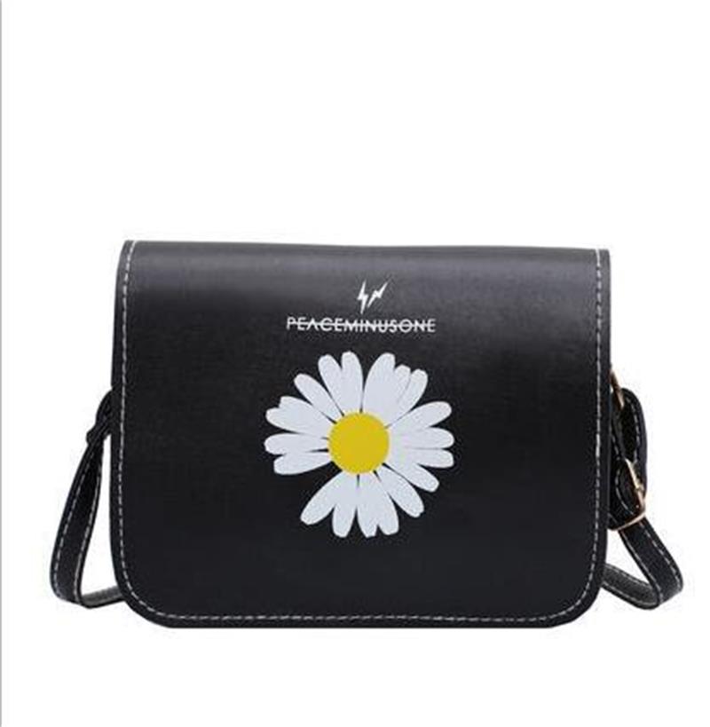 2020 new fashion listing hot sale small daisy printed ladies diagonal bag, large capacity net red square shoulder bag