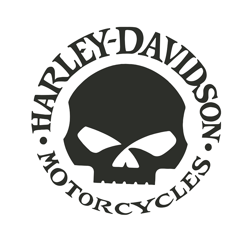 

15*15CM Harley Davidson motocycles brave man style car sticlers CA-3018, Black