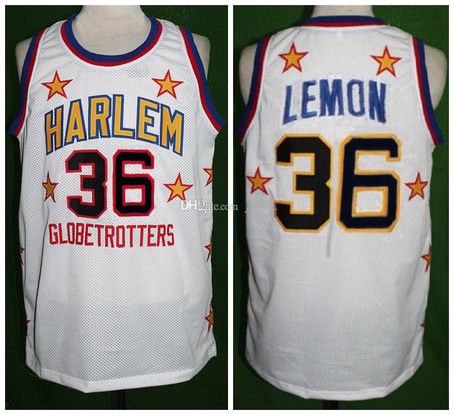 

#36 Meadowlark Lemon Harlem Globetrotters Retro Classic Basketball Jersey Mens Stitched Custom Number and name Jerseys, As show