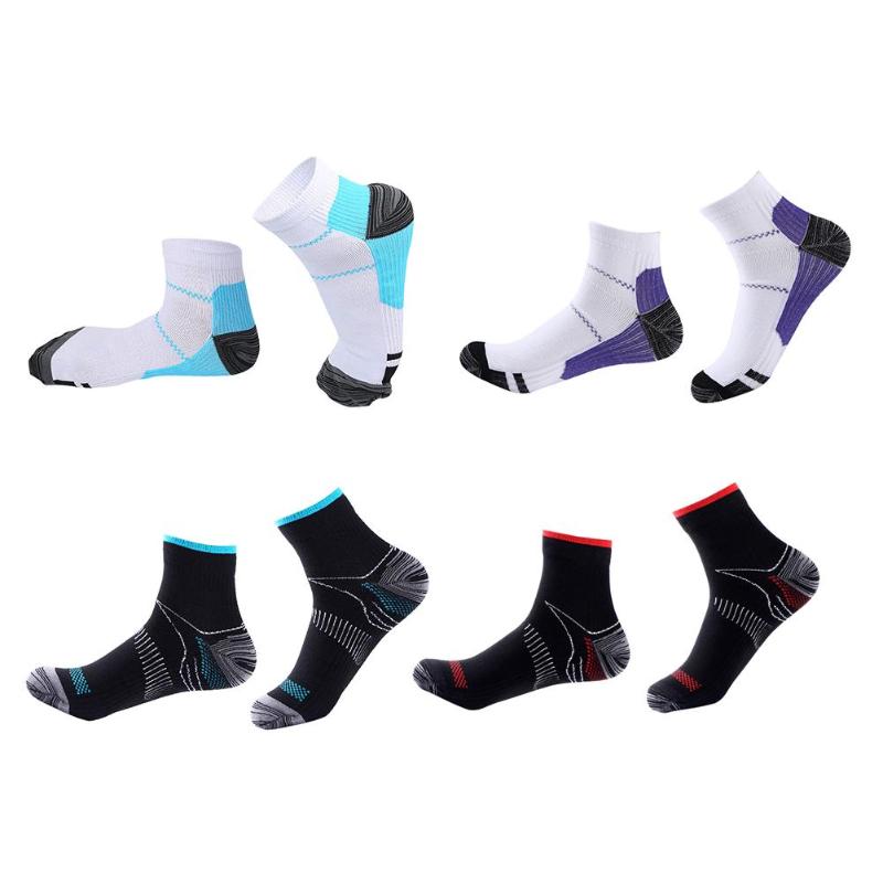 

1 pairs Men Women Breathable Sweat-absorbent Short Socks Leisure Sport Foot Compression Socks Elastic Clothing Supplies, Blue