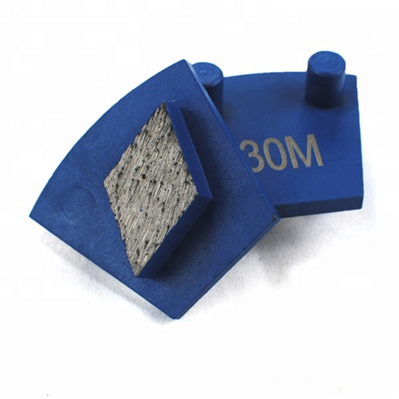 

KT64 Top Sharp Grinding Disc Redi Lock Two Pins Grinding Shoes with Single Rhombus Segment for Concrete Terrazzo Floor 12PCS