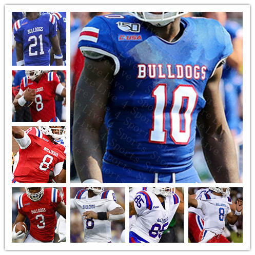 

Custom 2021 Louisiana Tech Football College Bulldogs Jersey Men Isaiah Graham Brandon Floyd Aaron Allen Adrian Hardy Isaiah Windmon Cole, Red