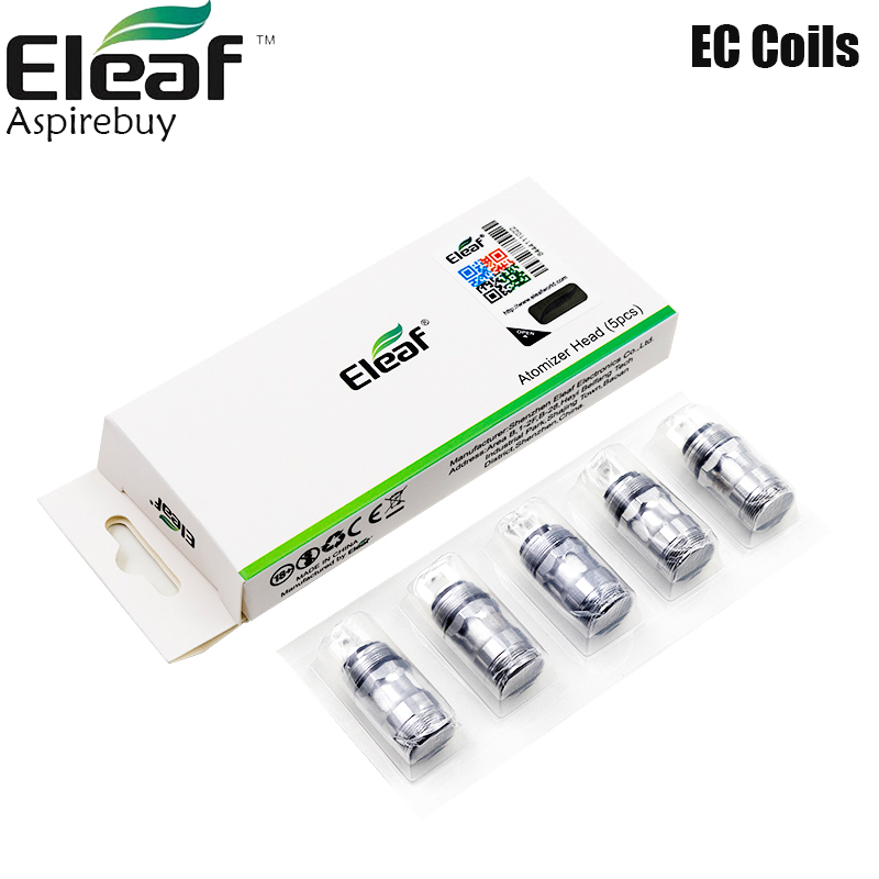 

Authentic Eleaf EC Coil 0.3ohm 0.5ohm EC NC 0.25ohm EC Ceramic Head 0.18ohm ECL Head 0.75ohm ECML Coils for iJust 2 Melo Tank