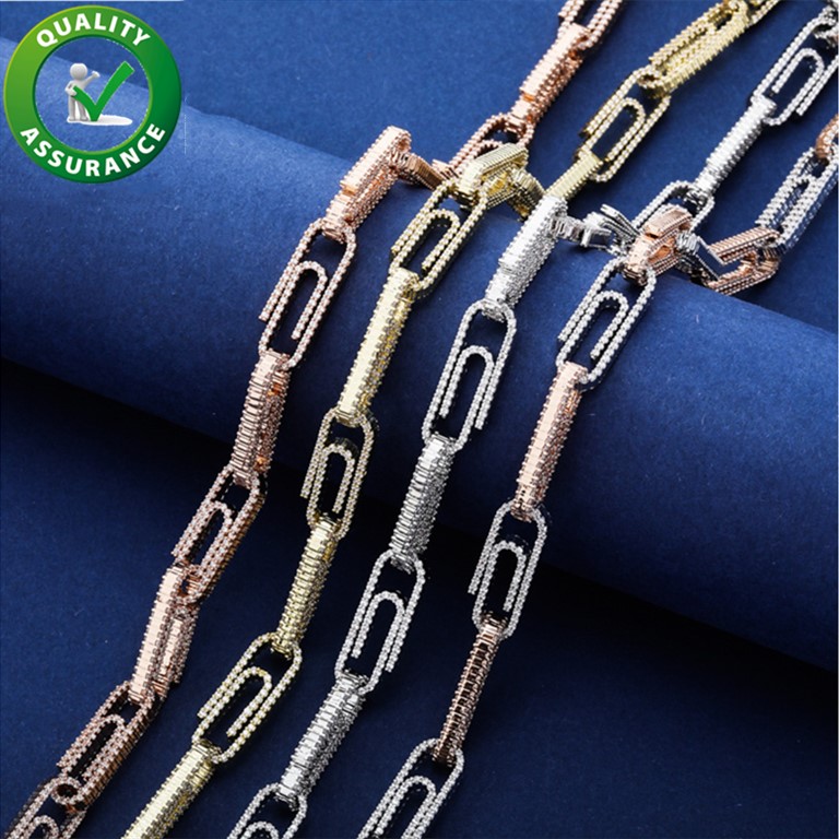 

Iced Out Chains Luxury Designer Necklace Hip Hop Bling Chaînes Bijoux Hommes Cuban Link Chain Hiphop Mens Jewelry Diamond Tennis Fashion Accessories