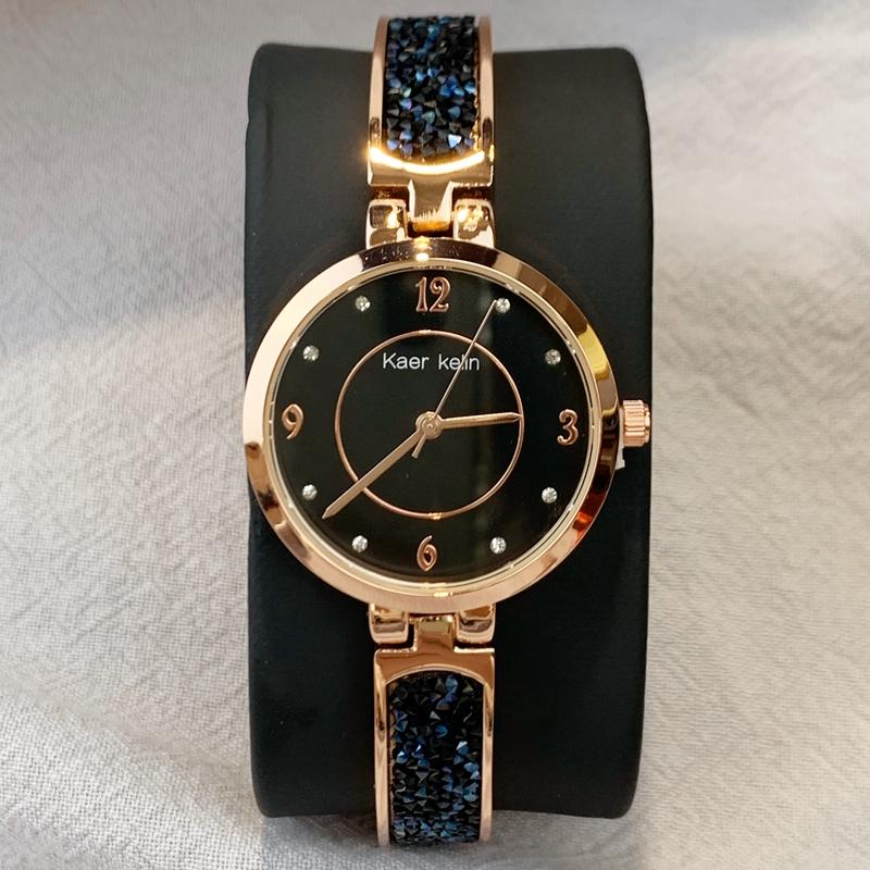 

2020 Wholesale price Brand Fashion Women Dress Watch Relojes De Marca Mujer diamond band Luxury Lady Wristwatch Classic Quartz Top quality, Rose white dial