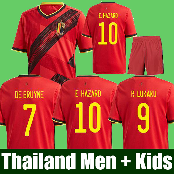 

Thailand 2020 Belgium soccer jerseys De Bruyne LUKAKU 19 20 football shirt HAZARD BATSHUAYI Camiseta futbol KOMPANY DEMBELE maillot, Black;yellow