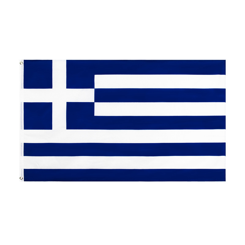 

Greece Flag Banner 3ft x 5ft Hanging Flag Polyester Greece National Flag Banner Outdoor Indoor 150x90cm for Celebration