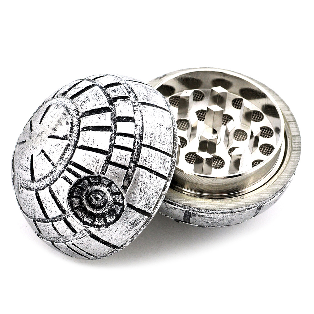 

Death Star Tobacco grinders 2inches 3 Layers herb grinder PokeBall Grinder Death Star Round Smoking Aluminium Grinder