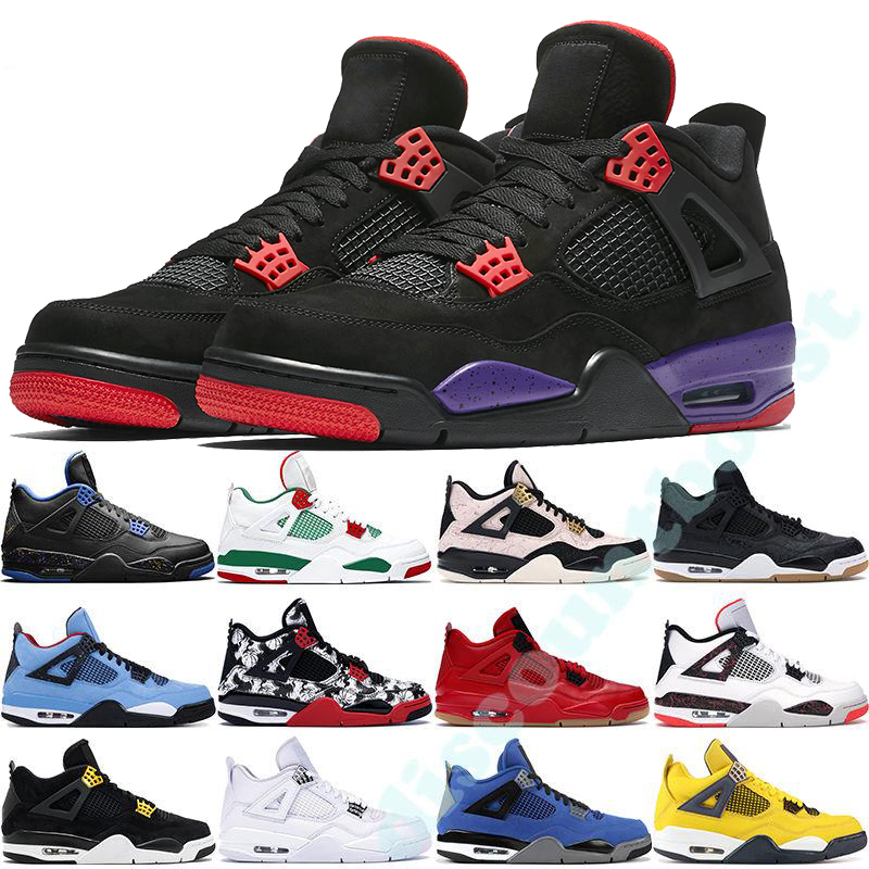 

4S premium giner wheat Basketball Shoes 30th Anniversary Laser Silt Red Splatter Singles Day LightninX Pure Money Oreo Men 4 Sneakers