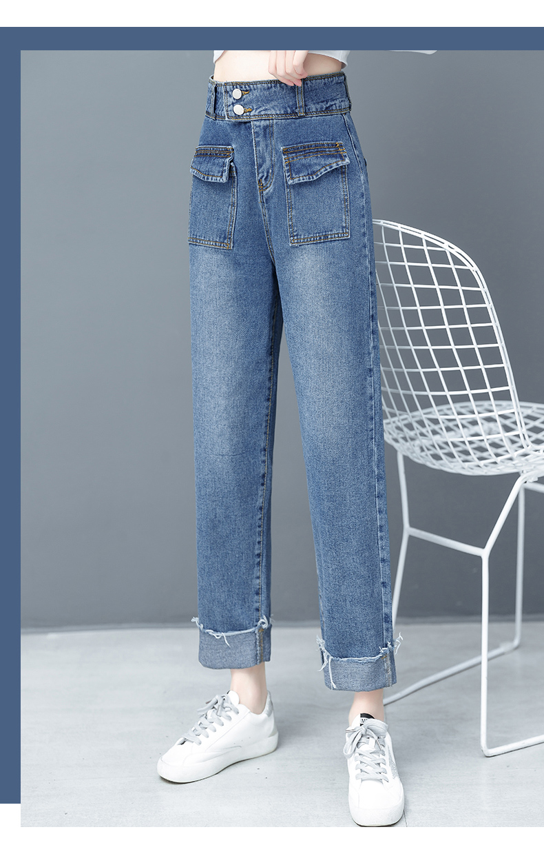 

The Blue The New Trousers Straight Loose Torre Restoring Ancient Ways