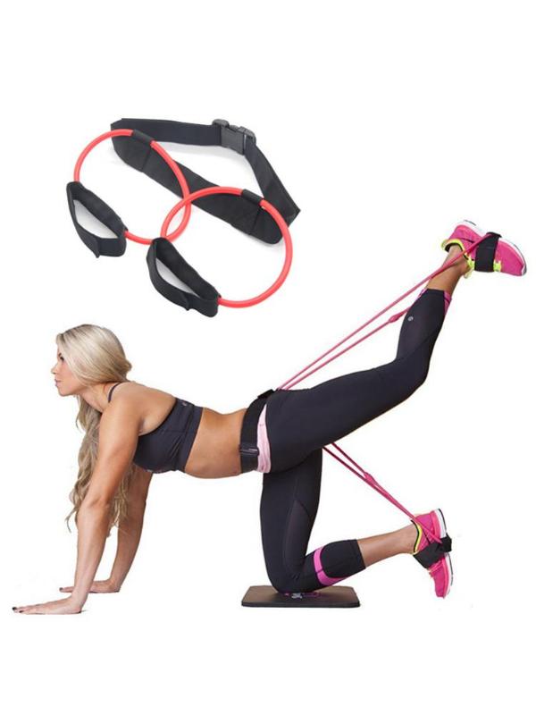 

Yoga Butt-lift Resistance Band Leg Skinny Hip Lifting Elastic Rope Home Fitness Resistance Band For Female Quick Delivery, Black