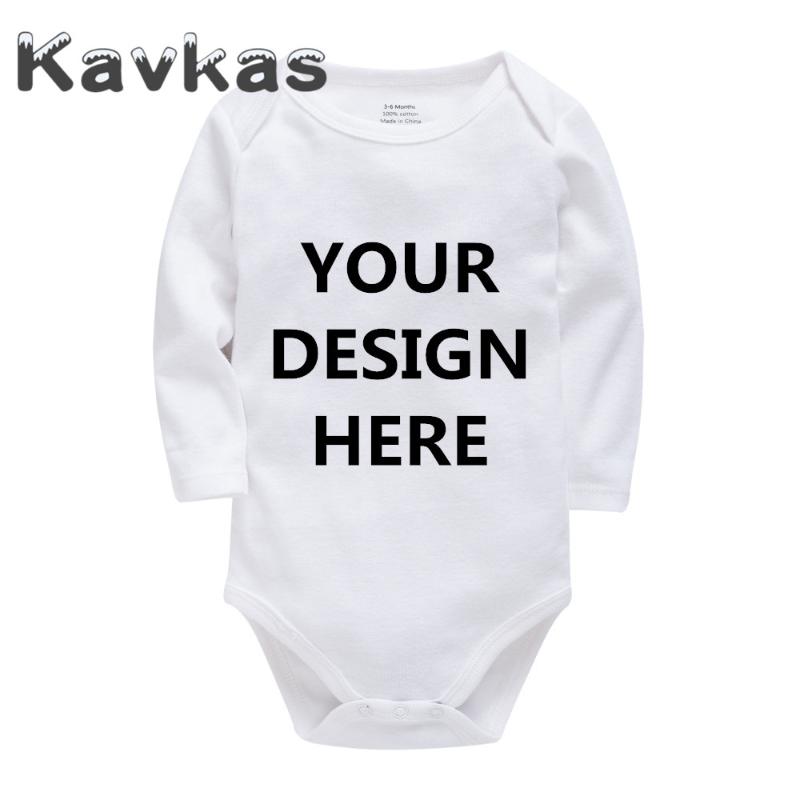 

Kavkas 2020 Solid Baby Clothes Personalized Customization Cotton Summer Baby Rompers 0-24 Months Newborn Bebes Clothing