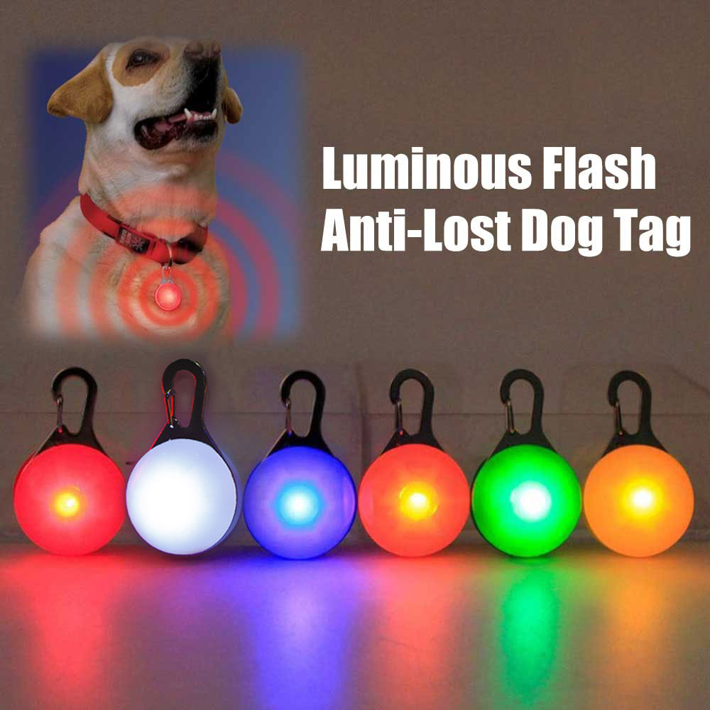 

BRELONG pet puppy night LED collar pendant pet supplies kitten safety warning light hiking backpack buckle