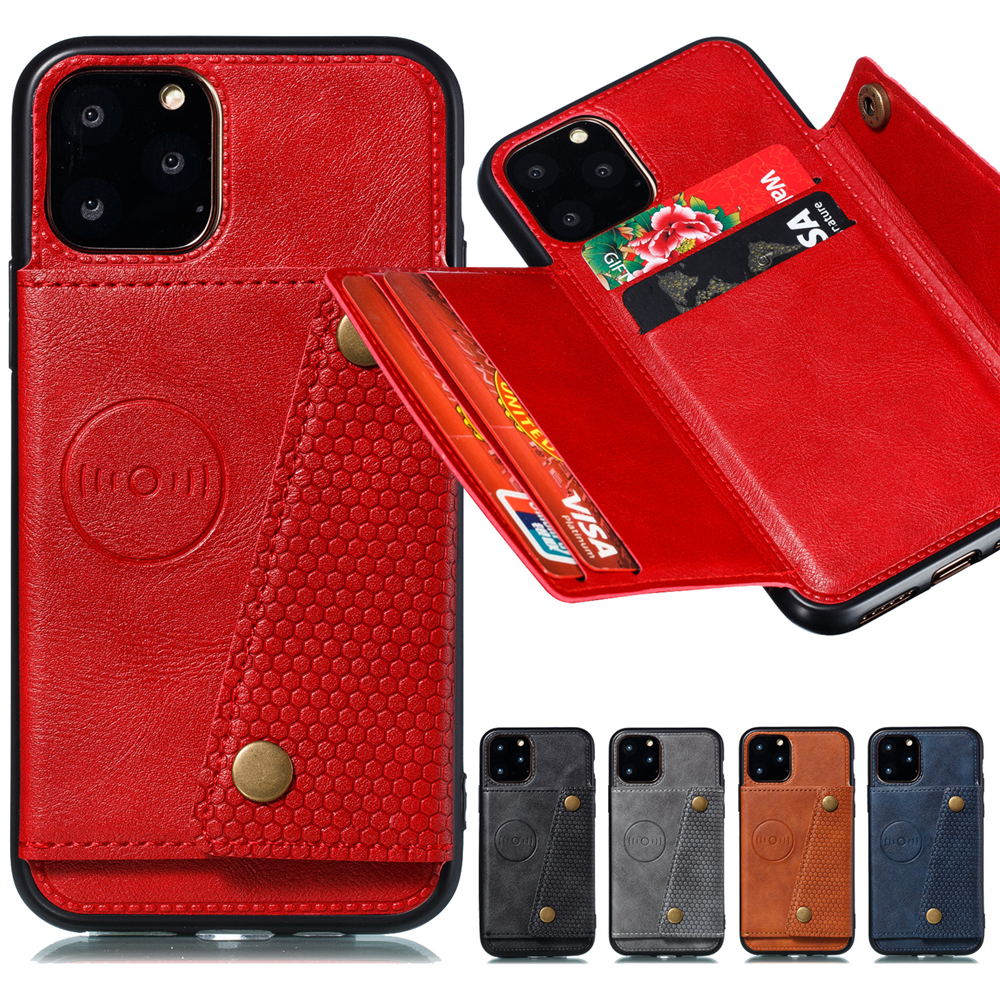 

Vehicle Magnetic Back Cover PU Leather Phone Case for iPhone 11 Pro X XR XS MAX 6 7 8 and Samsung Galaxy Note 10 Pro 9 S10 Edge S9 S8 Plus, Brown