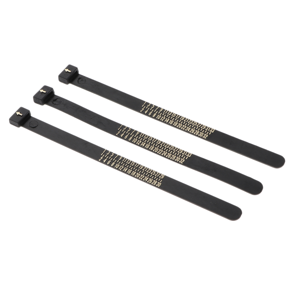 

3x Practical Sizer Gauge Finger Measuring Belt Jewelry Standard Tool 4.5