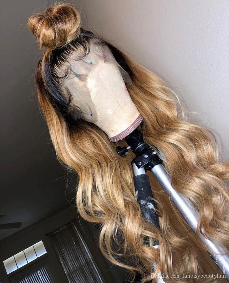 

Long Deep Wave Highlight 360 Frontal Human Hair Wigs with Baby Hairs Iindian Full Lace Wig for Black Women Natural Hairline 13x6 transparent bleacked knots, Highlights color