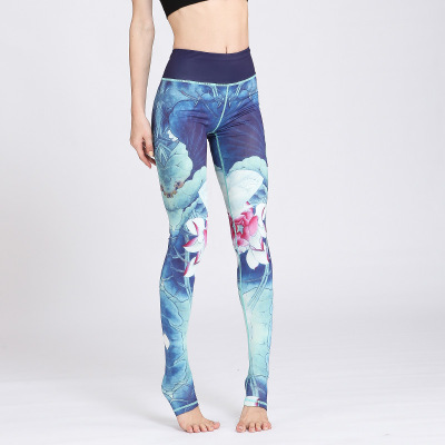 

Women Legging Workout Yoga Fitness Printed Sportswear Slim Yoga Gym Pants Trousers Seamless Workout Leggings Sexy Trackpants Hot Sale