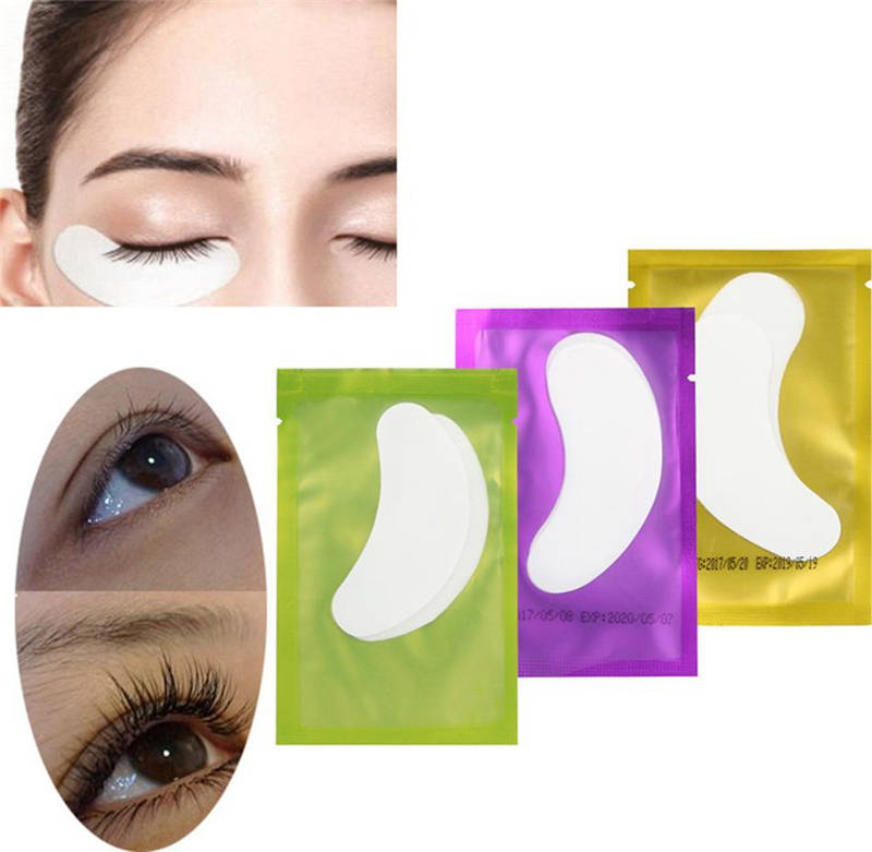 

Drop ship Thin Hydrogel Eye Patch for Eyelash Extension Under Eye Patches Lint Free Gel Pads Moisture Eye Mask 100 pairs/lot