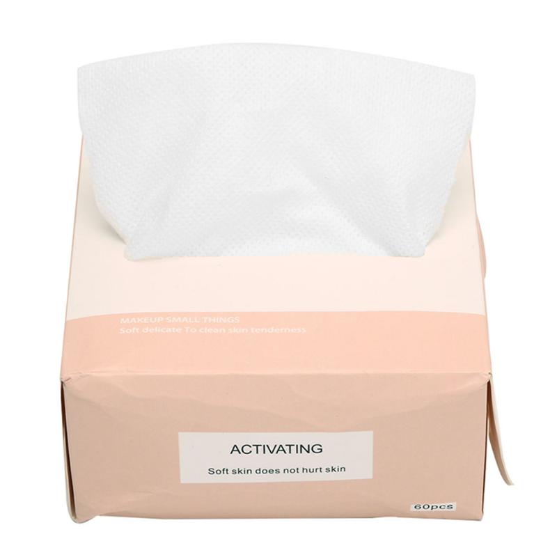 

60 Pcs/Pack Disposable Face Towel Makeup Cotton Pads Cleaning Cotton Wipes Soft Makeup Remover Beauty Skin Care