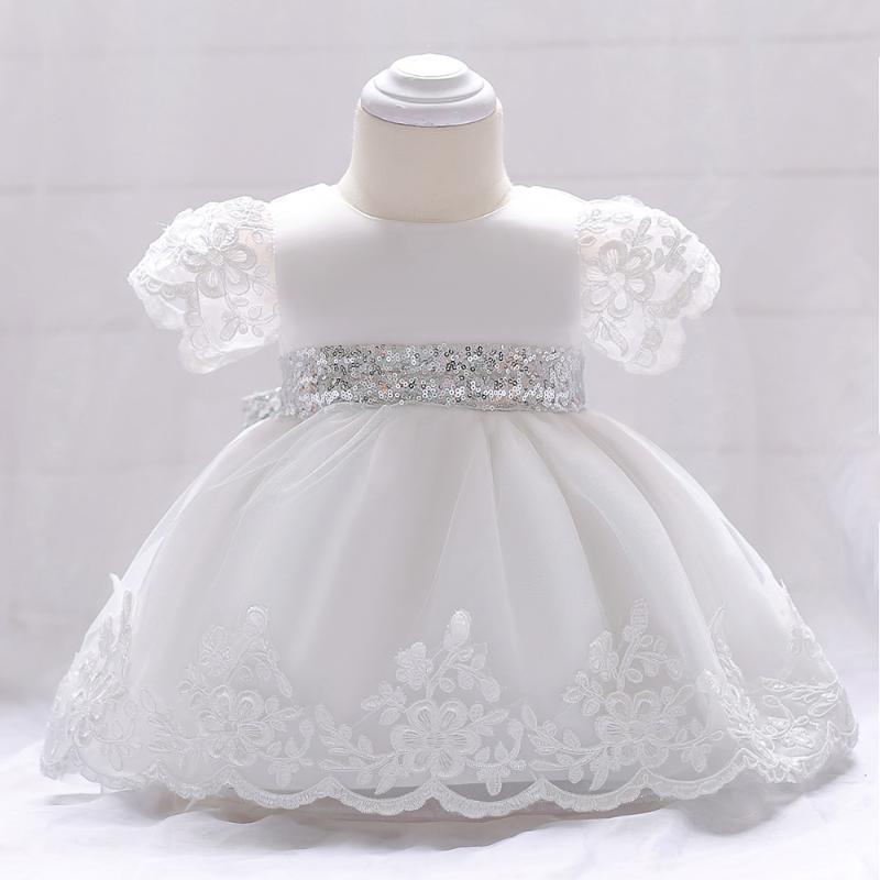 newborn white christening dress