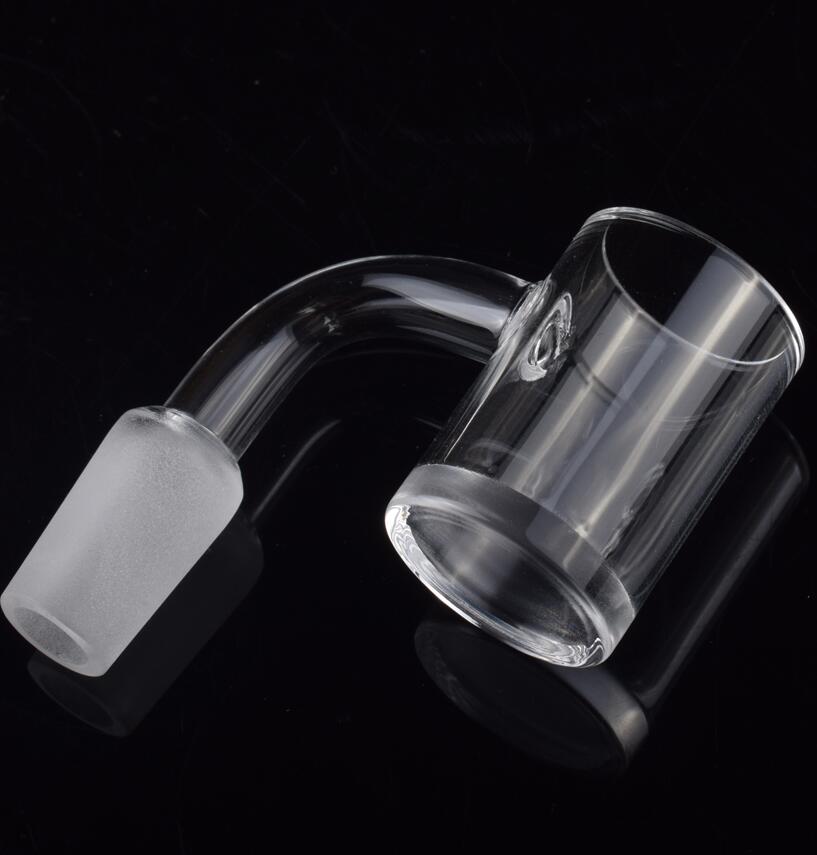 

2020 Flat Top Quartz Banger Nail with 5mm Thick Bottom 25mm OD Quartz Nail For oil rigs Glass Water Pipes