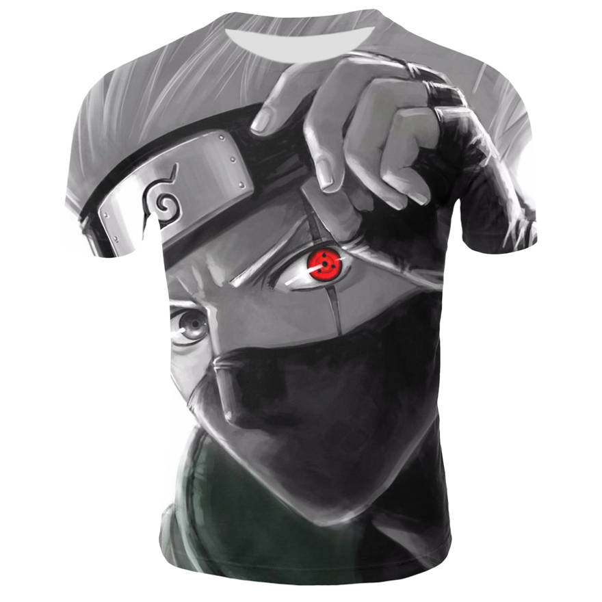 Nouvelle arrivée Hip Hop Summer Anime Style Naruto drôle 3D Imprimer Hommes Femmes Mode T-shirt Tops Livraison gratuite XR076