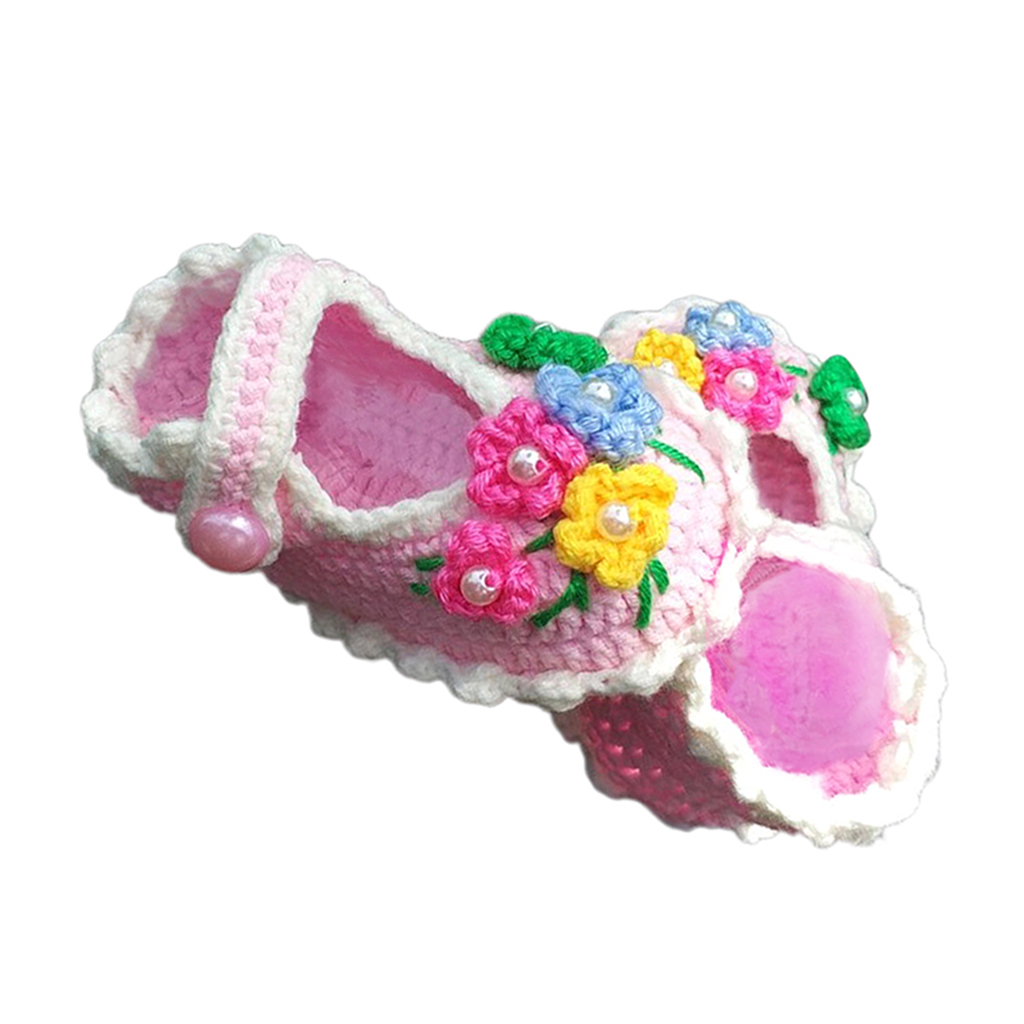 

1 Set DIY Woven Crochet Shoes Starter Kit with Floral Decoration for Beginners