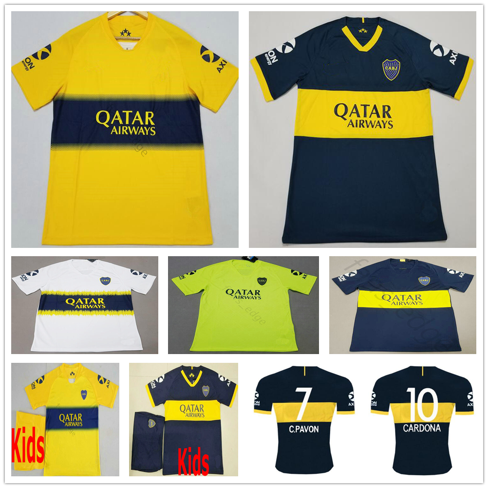 

2019 Boca Juniors Soccer Jersey 8 Perez 5 Gago Benedetto 7 Pavon 10 Carlitos TEVEZ Custom Home Away Adult Kids Football Shirt, Blue men sizes