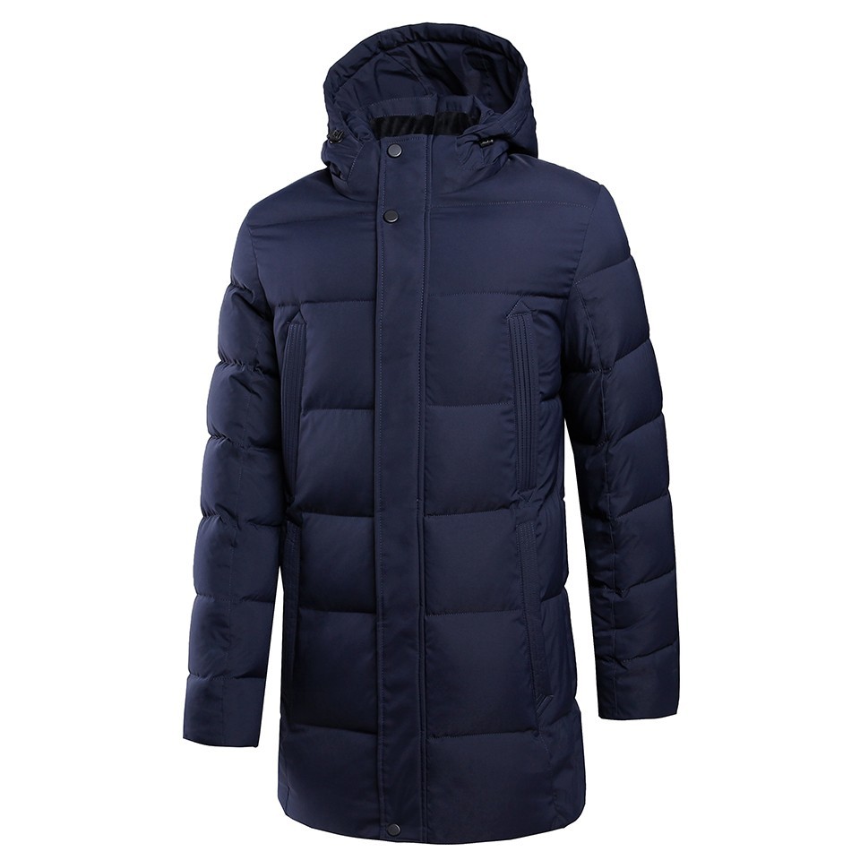 Hommes hiver à capuche longue épaisse chaude Parka veste manteau hommes tout nouveau décontracté mode coupe-vent polaire Parkas veste de survêtem