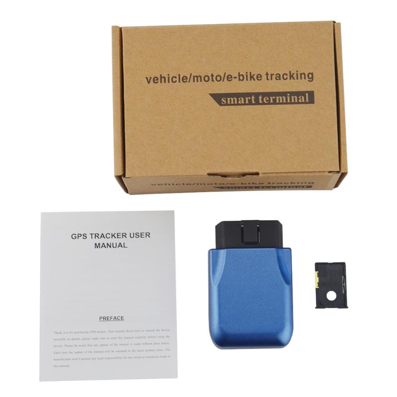 

Free Shipping GSM Car Tracker OBDII TK206 GSM Vehicle Tracking Device Easy Operation Built-in Backup Battery Power Failure Alarm GPS