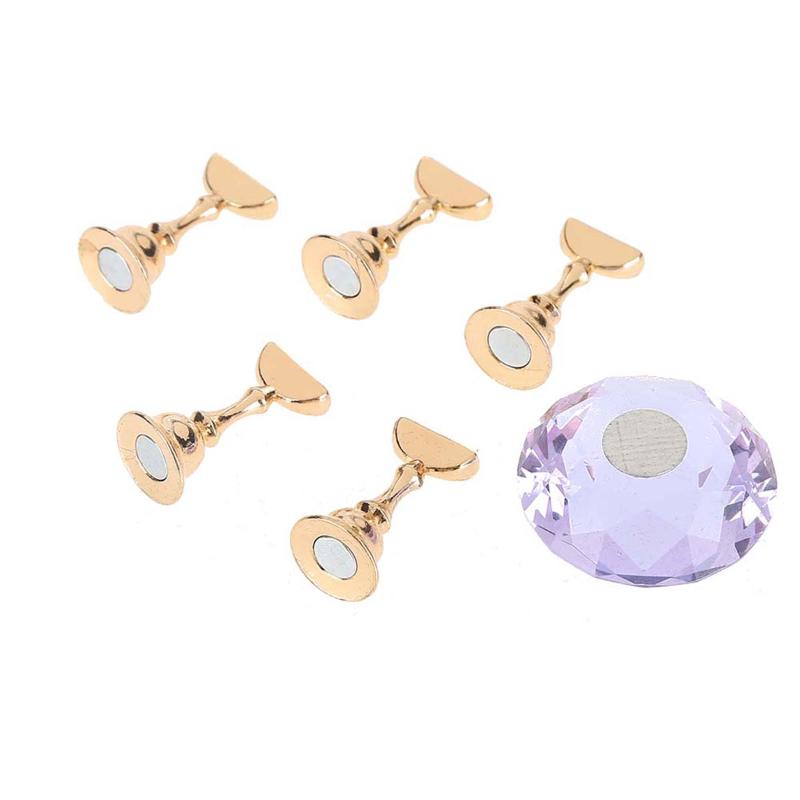 

Exquisite Durable Magnetic Nail Tip Practice Stand Base Crystal Alloy Holder Nail Art Display For Professional Salon Use And DIY