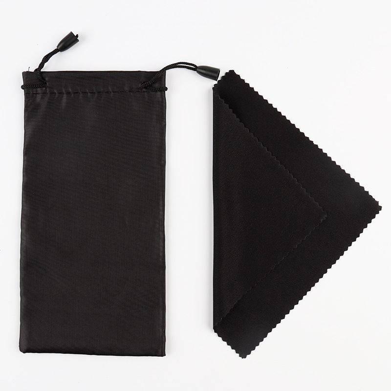 

100pcs Soft Sunglasses Bag with cleaning cloth Microfiber Dust Waterproof Storage Pouch Eyeglasses Carry Bag Portable Eyewear Case
