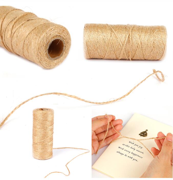 Naturale JUTA CORDA SPAGO PER SHABBY CHICK COUNTRY Crafts DECORAZIONI da appendere