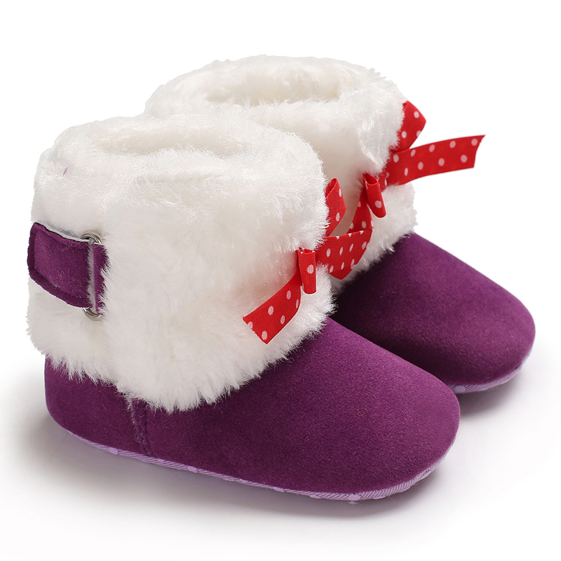 

Toddler Kid Baby Girls Bottom Soft Sole Snow Boots Soft Crib Shoes Elegant Cute Lovely Sweet Shoe Witner Warm