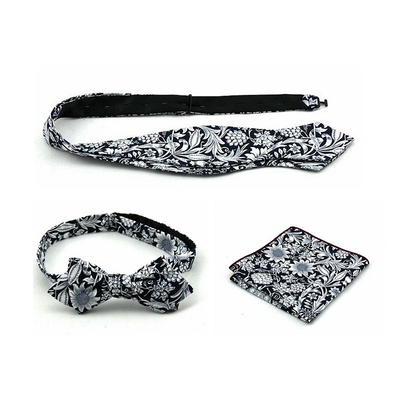 

Mens Bow ties Hand loose bowtie floral 100%polyester butterfly Jacquard Woven Silk Self Bow Tie paisley printed Bowties