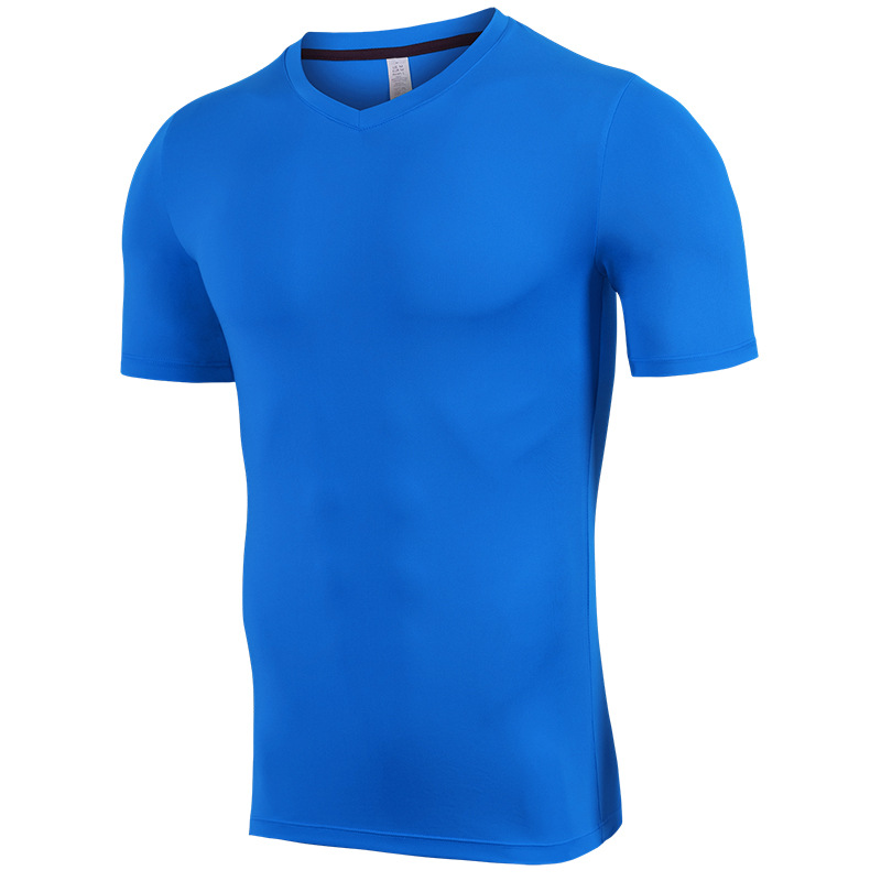 

2020 Summer Men' T-shirts Men Sport Running Quick Dry T-shirts Short Sleeve Breathable Sports Fitness Gym Shirt Tops, Black