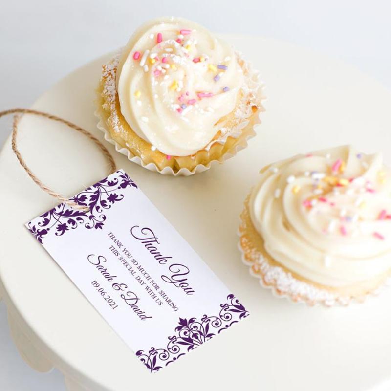 

Custom Classic Wedding Favor Tag "Cathedral" Bridal Shower Tags DIY Engagement Tags