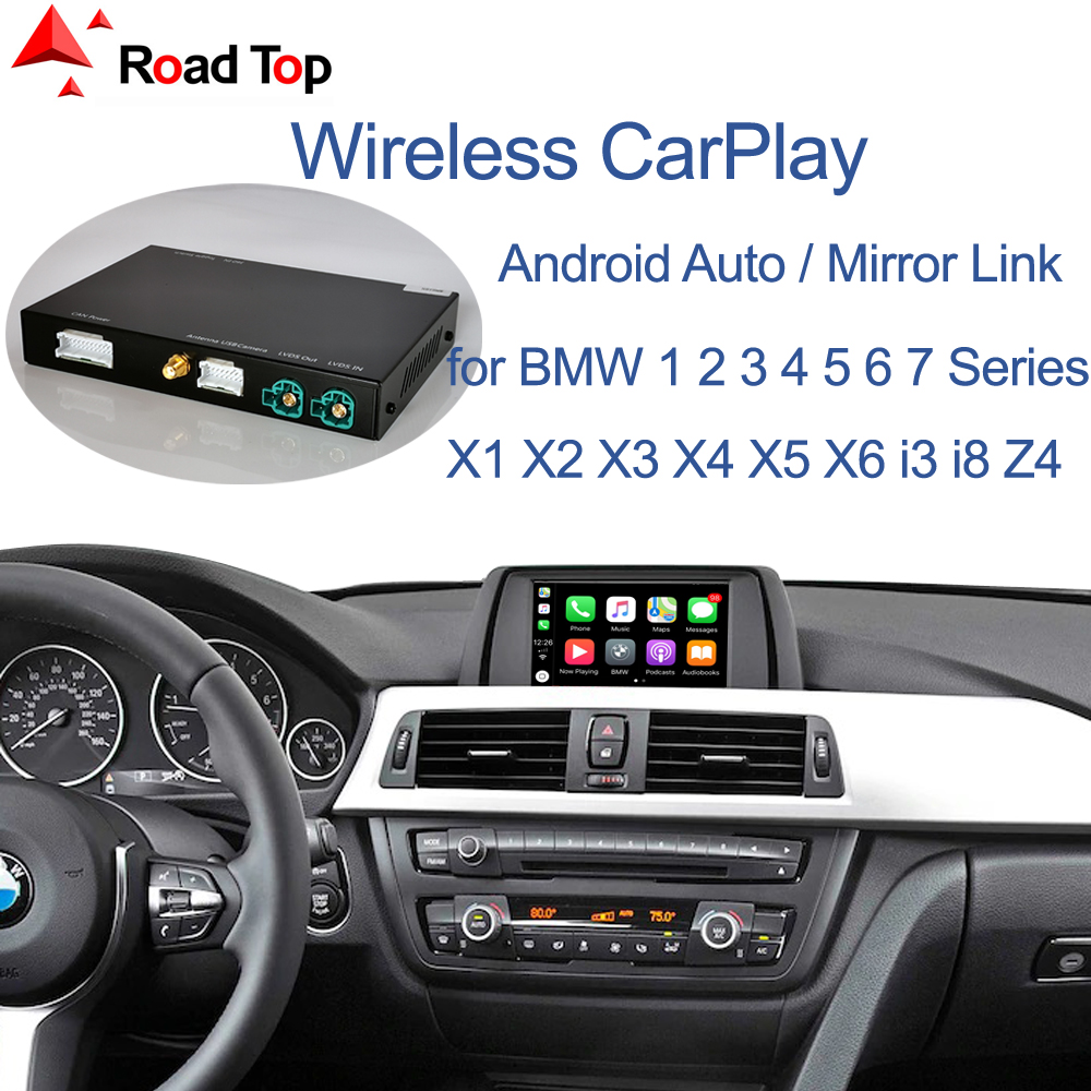 

Wireless CarPlay for BMW Car CIC System 1 2 3 4 5 7 Series X1 X3 X4 X5 X6 F20 F21 F30 F31 F10 F11 F07 GT F01 F02 E84 F25 F26 E70 E71