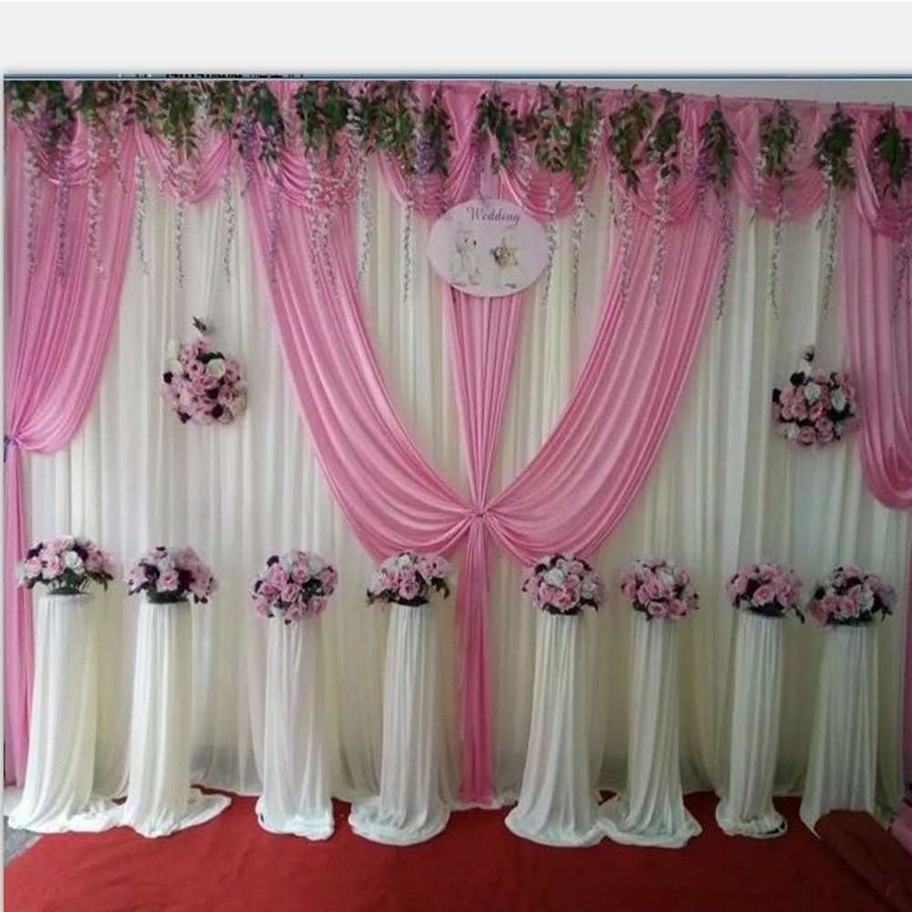 

6m/20ft (w) x 3m/10ft (h) Wedding Background backdrops Wedding curtain wedding props stage background veil Professional customization