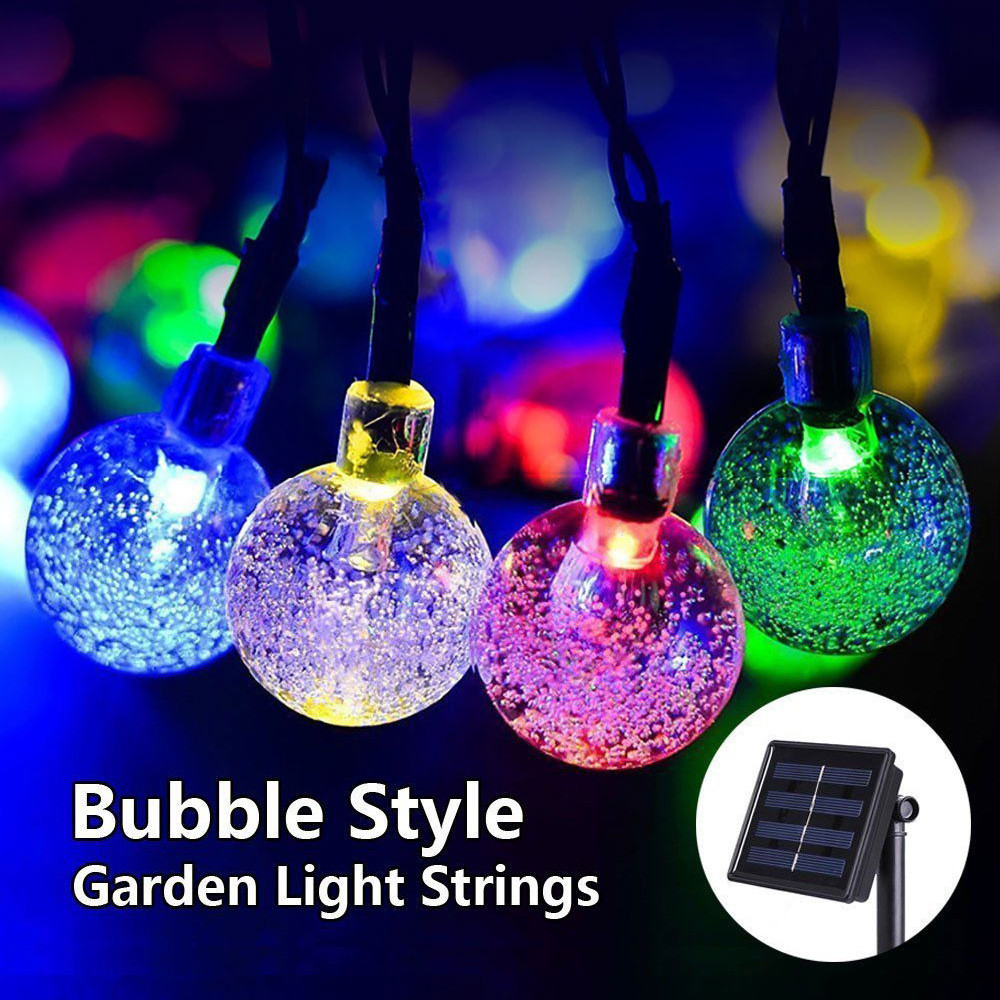

Solar Globe 30 LED Ball String Lights Solar Power Backyard Patio Holiday Christmas Light for Home Garden Party Decorations