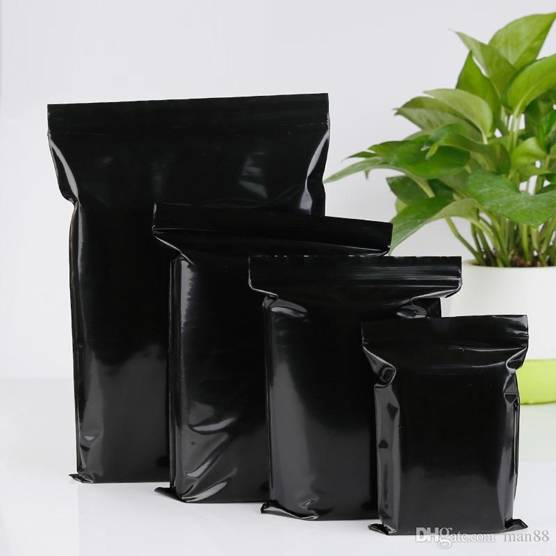 14*20CM black Closure pockets colored Closure pockets Thickened 12silk PE-image-498590020