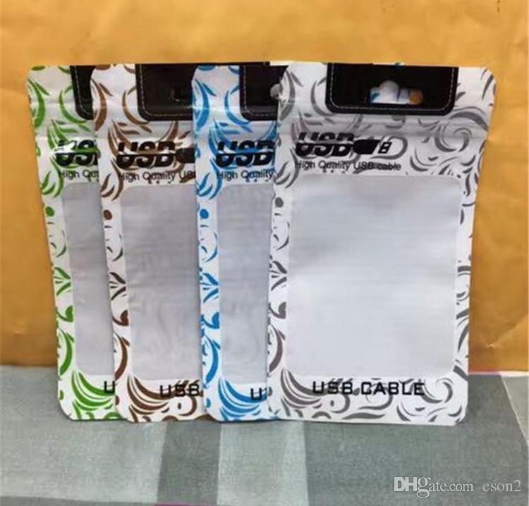 

10.5x15cm Retail Packaging Bags Hand Hole Cases Packaged Zipper Poly OPP PVC Packing Boxes for cell phone accessories cables