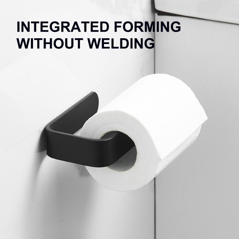 

Wall Mount Toilet Paper Rack Holder Bathroom Shelf Rack Organizer Shower Wall Shelf Adhesive No Drilling Bathroom Accessories