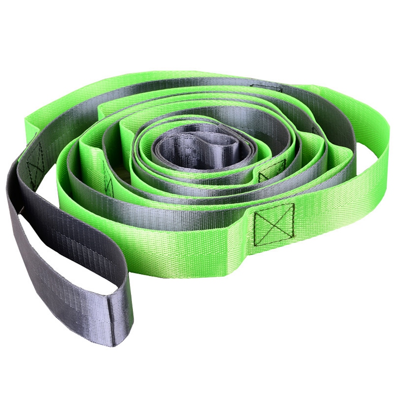 

Nylon Multi 12 Loops Yoga Stretch Straps Fitness Tension Stretching Belt Ropes for Aerial Yoga Hammock Body, Green
