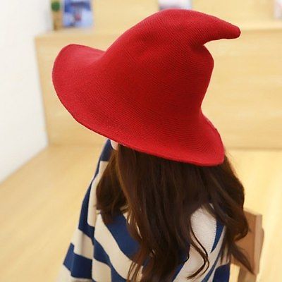 

High Quality Sheep Wool Witch Hat Halloween Witch Hats Party Show cap